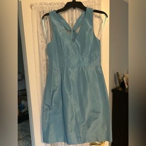J crew blue cross back dress